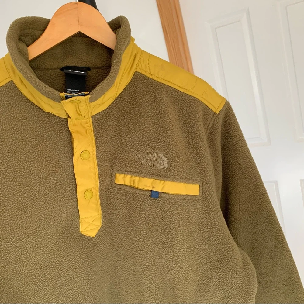 The North Face Fleece Quilted 1/4 Snap Pullover Jacket Men’s XL